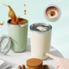 Side view of the 350ml Automatic Self-Stirring Mug with a smooth, sleek design.