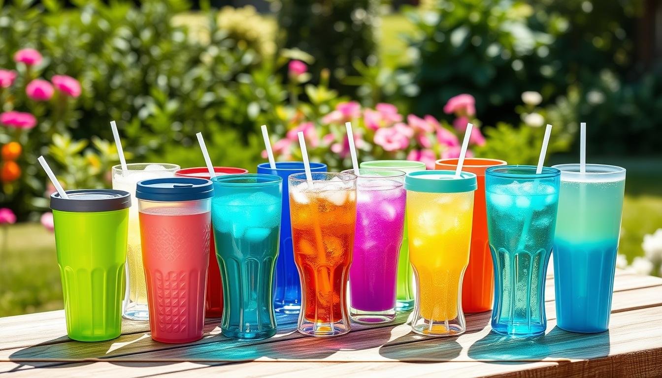 plastic tumblers