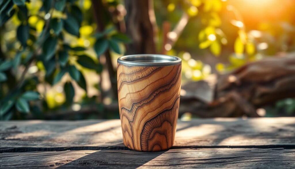 wood tumbler