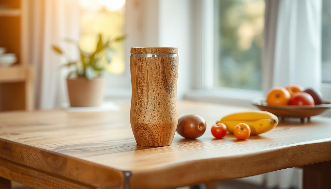 wood tumbler